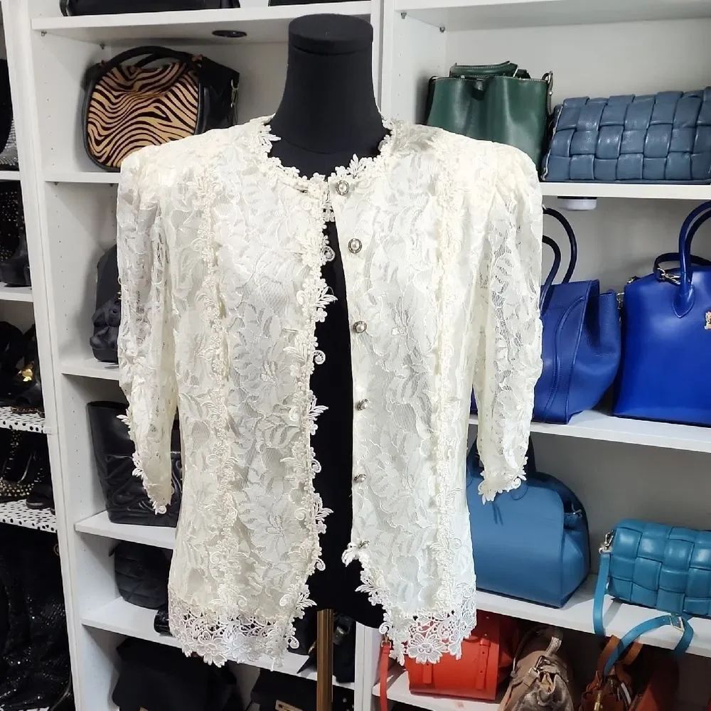 Patra Cream Lace Jacket